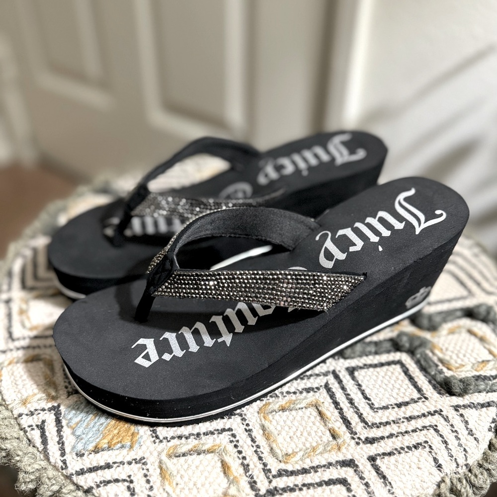 Juicy Couture Black Wedges